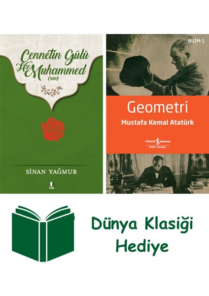 Cennetin Gülü Hz. Muhammed (Sav) + Geometri + Dünya Klasiği Hediye