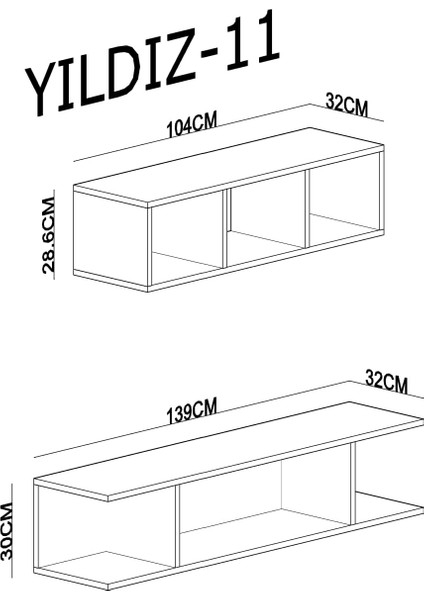 Tv Ünitesi Yıldız-11 modelleri