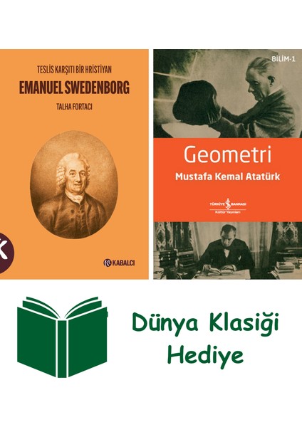 Teslis Karşıtı Bir Hristiyan Emanuel Swedenborg + Geometri + Dünya Klasiği Hediye