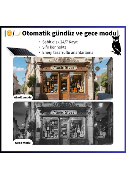 4g Sım Kartlı Güneş Enerjili Güvenlik Kamerası 6mp (3+3mp) Çift Lens Üç Görüntü, Güneş Enerjili, Gece Görüşü, Çift Yönlü Ses, Hareket Algılama