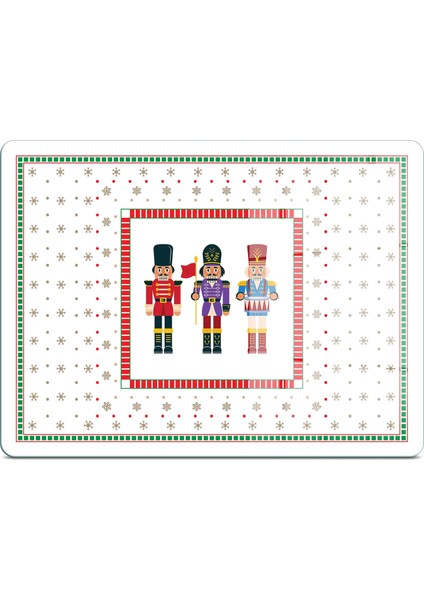 Cam Kesme Tahtası ve Sunumluk Yılbaşı Fındıkkıran Desenli 30X40 cm fiyatları