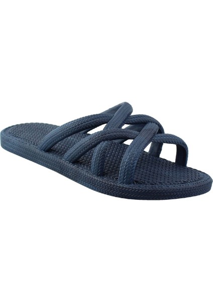 Yazlık Kaydırmaz Taban Kadın Terlik Lacivert fiyatları