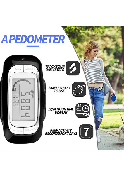 Yürüyüş Için Pedometre, Klipsli Ekran Pedometresi ve Kordon Basit Yürüyüş Adımı Sayacı Doğru 3D Pedometre (Yurt Dışından) indirimleri