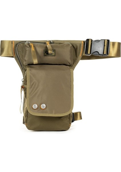 Her Adımda Kolaylık Dayanıklı ve Pratik Bacak Çantası Haki