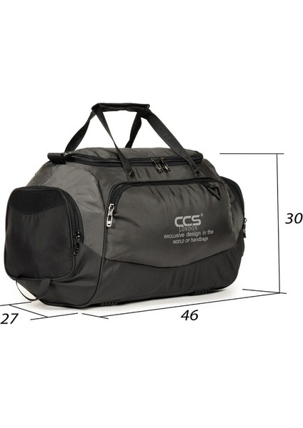 Çok Gözlü Ayakkabı Bölmeli Seyehat & Spor Fitness Çantası Gri modelleri