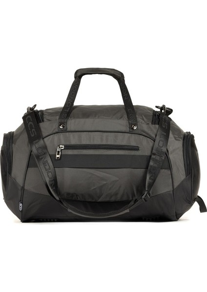 Çok Gözlü Ayakkabı Bölmeli Seyehat & Spor Fitness Çantası Gri fırsatları