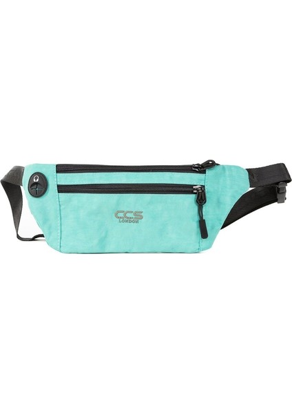 Her An Her Yerde Su Geçirmez Ince Tasarımlı Hem Bel Hem Göğüs Çantası Mavi