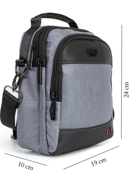 Şıklığı ve Fonksiyonelliği Bir Arada Özel Kumaşlı Su Geçirmez Hem El Hem Omuz Çantası Gri fiyatları