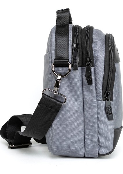 Şıklığı ve Fonksiyonelliği Bir Arada Özel Kumaşlı Su Geçirmez Hem El Hem Omuz Çantası Gri modelleri