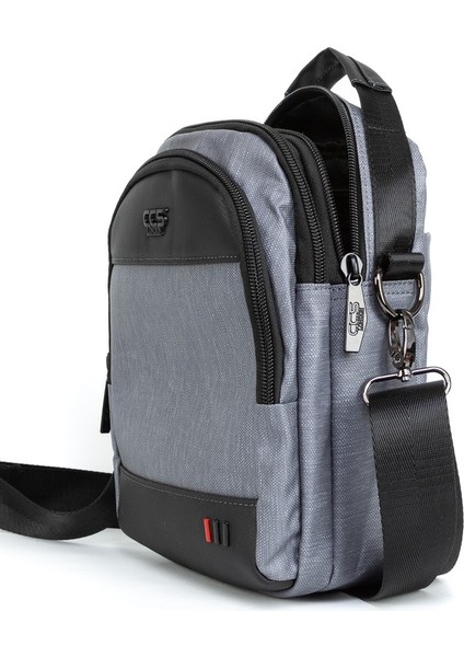 Şıklığı ve Fonksiyonelliği Bir Arada Özel Kumaşlı Su Geçirmez Hem El Hem Omuz Çantası Gri