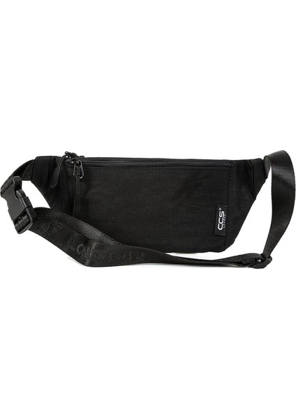 Her An Her Yerde Su Geçirmez İnce Tasarımlı Hem Bel Hem Göğüs Çantası Siyah fırsatları