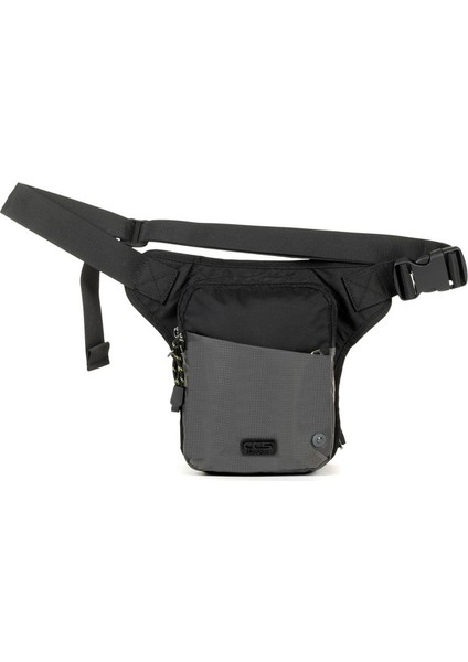 Organize Edilmiş Taşıma Çok Bölmeli ve Su Geçirmez Bacak Çantası Gri