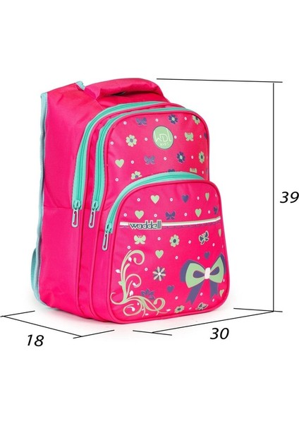 Karakterli Beslenmeli Ilkokul Sırt Çantası Fuşya fırsatları