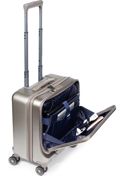 Tsa Sifreli 15,6 Inç Laptop ve Tablet Bölmeli USB Girişli Pilot Çantası Siyah