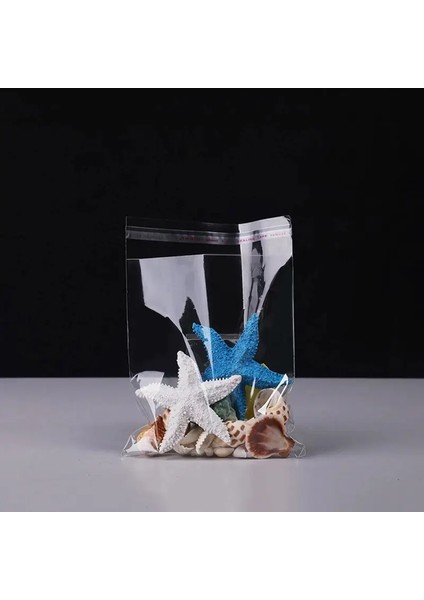 200 Adet 15X25 cm Bantlı Yapışkanlı Şeffaf Opp Jelatin Poşet ( 15X20+5) modelleri