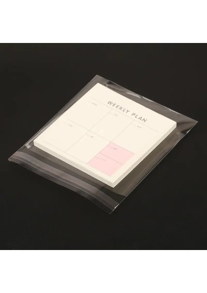 200 Adet 15X25 cm Bantlı Yapışkanlı Şeffaf Opp Jelatin Poşet ( 15X20+5) fırsatları