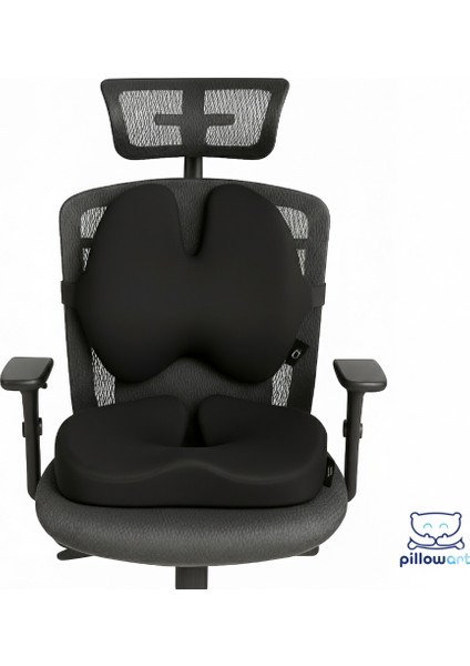 Ergonomik Bel Destek ve Visco Oturma Minderi