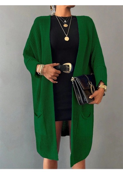 Mdb Oversize Kalıp Cepli Salaş Triko Hırka modelleri