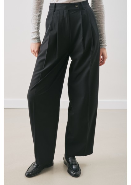 Classıc Pileli Pantolon Siyah indirimleri