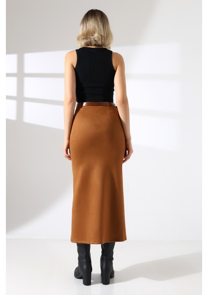 Süet Etek Uzun Boy Yırtmaçlı indirimleri