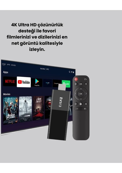 Android Tv Stick 2gb Ram 16GB Depolama Kapasiteli fiyatları