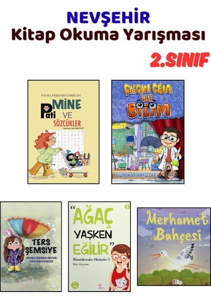 Nevşehir Kitap Okuma Yarışması 2.sınıf Kitapları, 5 Kitap Set, 2.sınıf Masal Öykü