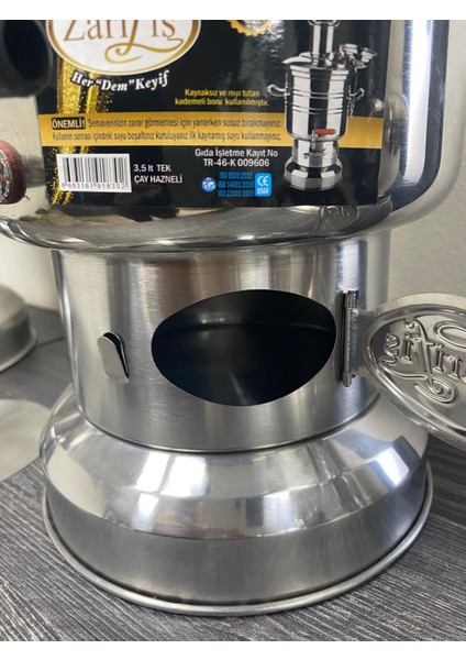 Zarif Iş 3.5lt Kömürlü Semaver