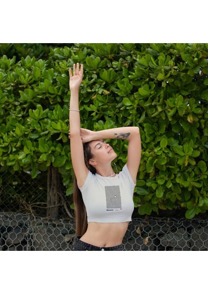 Circuit De Monaco Artwork Crop Tişört - Ekru fiyatları