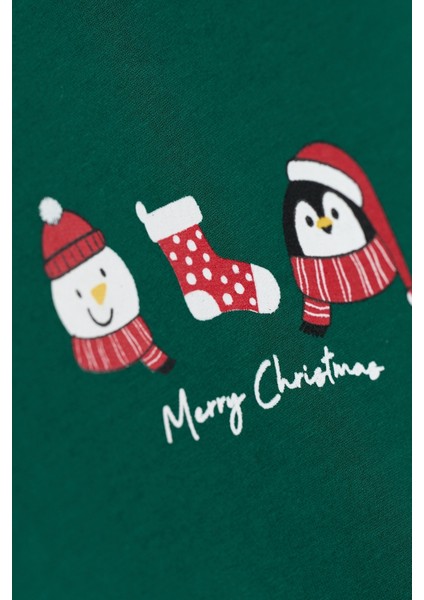 Yeşil Yılbaşı Temalı Tül Etekli Kız Bebek Elbise - Annabel fiyatları