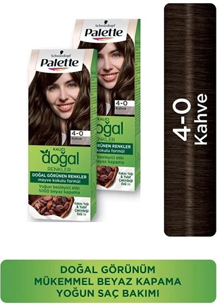 Kalıcı Doğal Renkler 4-0 Kahve x 2 Adet