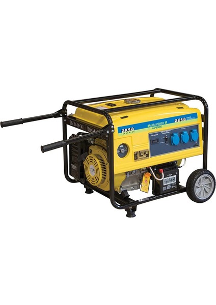 Aap 5500E Portatif Marşlı Benzinli Tekerlekli Jeneratör 5.5kw