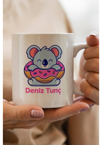 Koala Yılbaşı Hediyesi Kişiye Özel Kupa Bardak