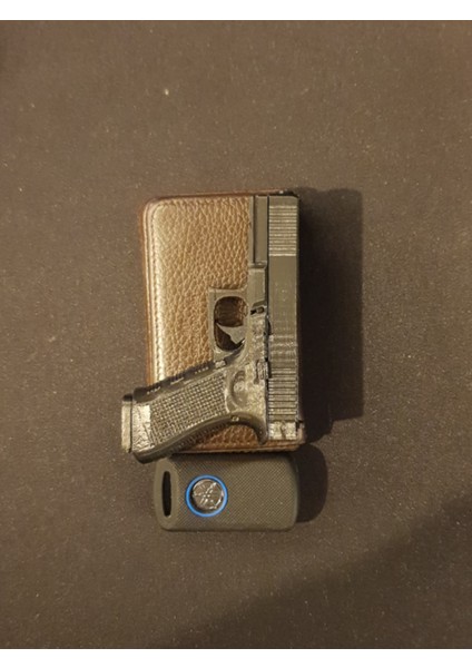 GLOCK18 Modeli 1/3 Ölçekli Işlevsel Masa Süsü, Fidget Oyuncak ve Anahtarlık