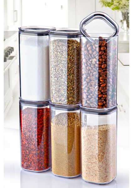 6'lı Vakum Kapaklı Baharatlık Seti fiyatları