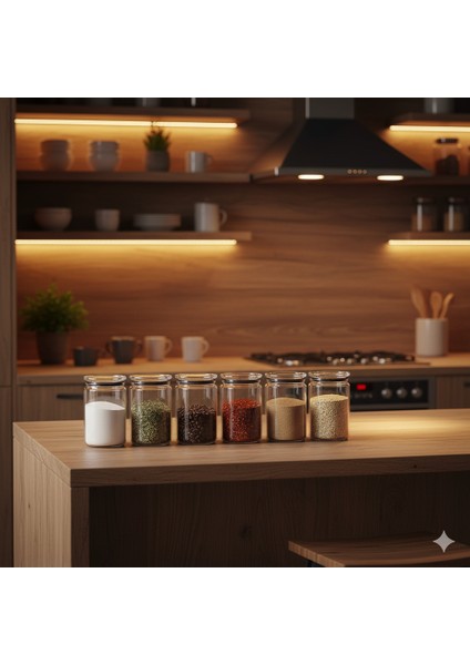 6'lı Vakum Kapaklı Baharatlık Seti modelleri