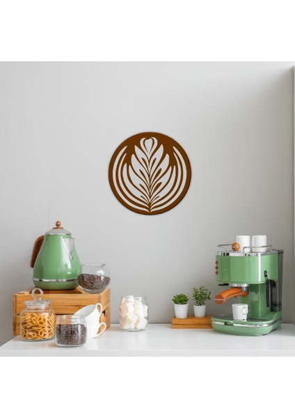 Latte Art Duvar Süsü – Minimal Kahve Deseni | 20X20 cm | Hafif & Şık fiyatları