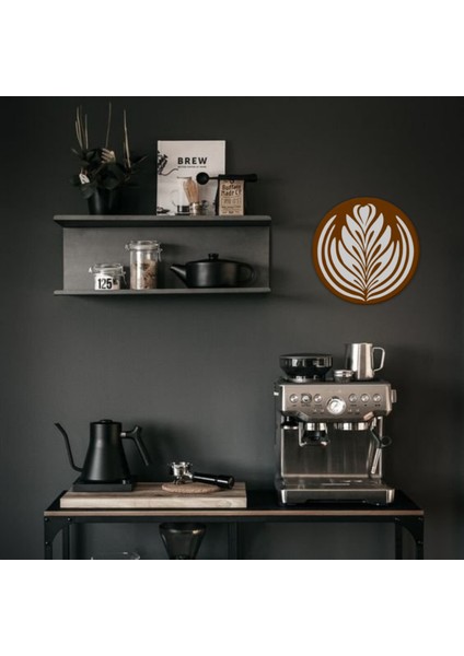 Latte Art Duvar Süsü – Minimal Kahve Deseni | 20X20 cm | Hafif & Şık fırsatları