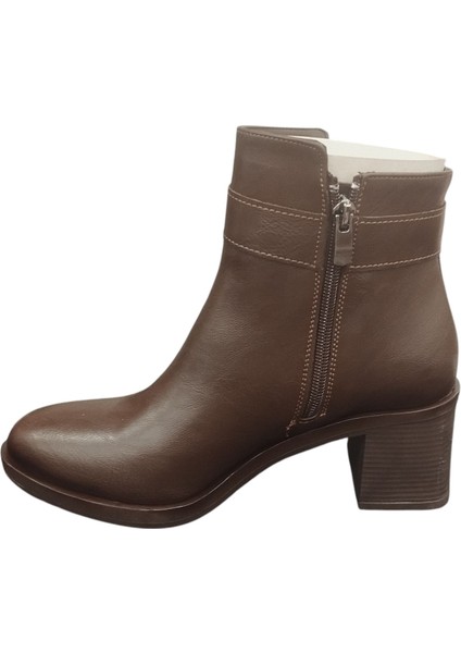 9061512Z Yandan Fermuarlı 6 cm Kalın Topuk Günlük Kadın Bot fiyatları