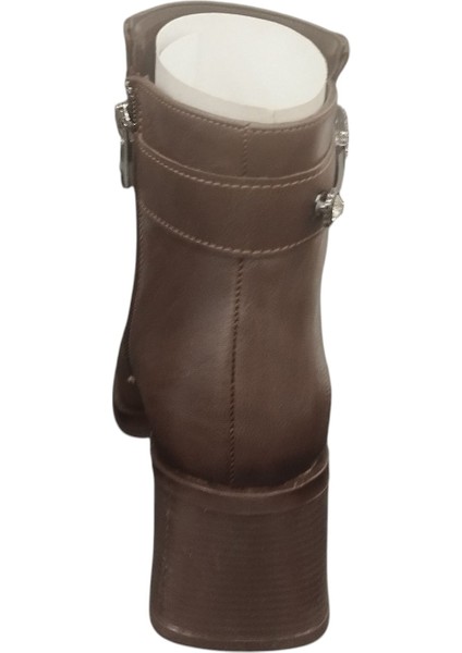 9061512Z Yandan Fermuarlı 6 cm Kalın Topuk Günlük Kadın Bot fırsatları