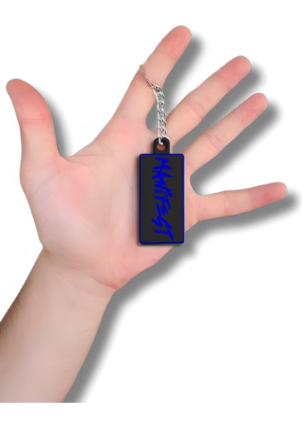 Manifets Grubu Manifestival Temalı Sert Plastik Anahtarlık Mavi– Özel Tasarım, Dayanıklı, Şık modelleri