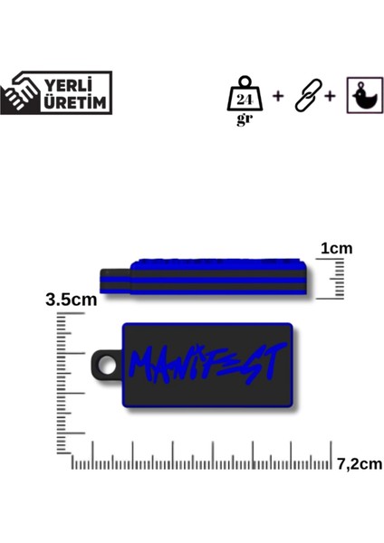 Manifets Grubu Manifestival Temalı Sert Plastik Anahtarlık Mavi– Özel Tasarım, Dayanıklı, Şık fırsatları