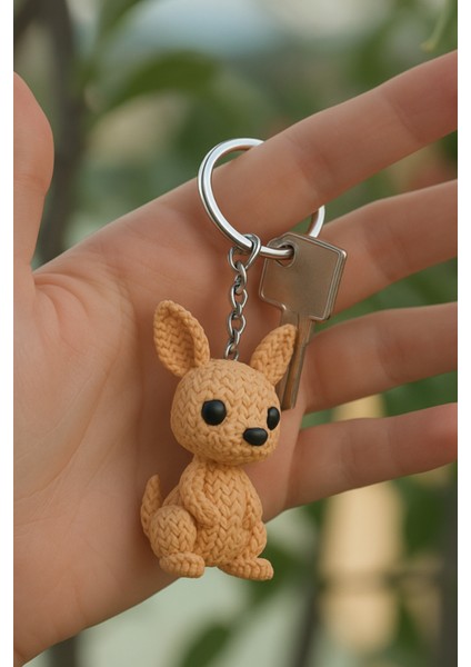 Örgü Desenli Kahverengi At Anahtarlık – Sert ve Ağır Figür | Dekoratif Hayvan Aksesuarı fiyatları