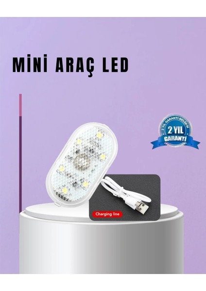 Araç Içi ve Ev Kullanımı Için 7 Renkli Dekoratif LED Lamba