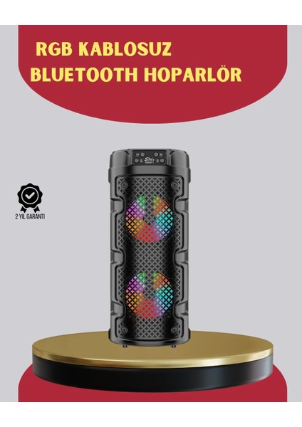 Çift Sürücülü Taşınabilir Kablosuz Hoparlör