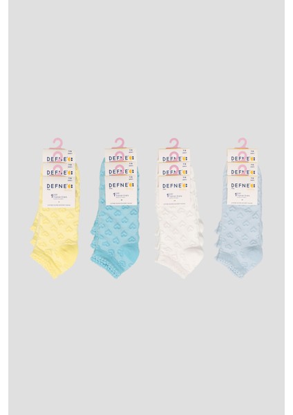 4 Çift Yazlık Pamuklu Kız Çocuk Patik Çorabı indirimleri