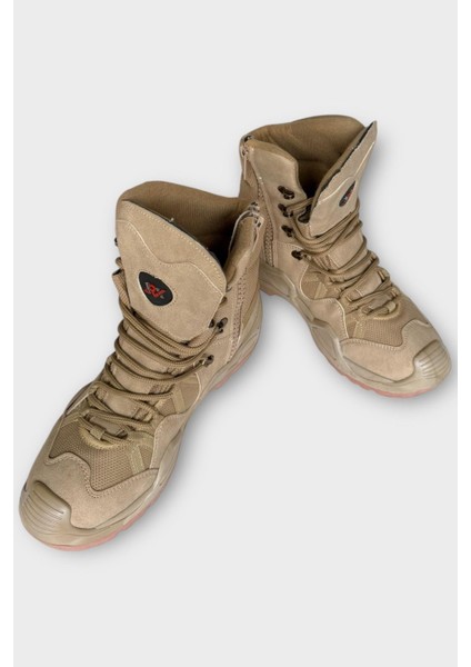 Kışlık Çöl Botu Taktikal Su Geçirmez ve Kaymaz Taban Erkektrekking & Outdoor Bot Bej fırsatları