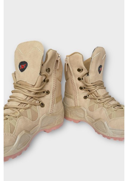 Kışlık Çöl Botu Taktikal Su Geçirmez ve Kaymaz Taban Erkektrekking & Outdoor Bot Bej indirimleri