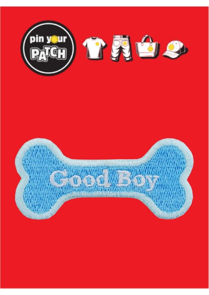 Ütü ile Yapışan Yama 7071 Mavi Kemik