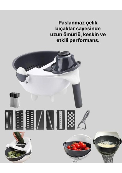 Çok Fonksiyonlu Dilimleyici ve Süzgeçli Mutfak Aparatı modelleri