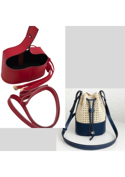 Torba2 Model Çanta Yapım Aparatı Kırmızı Renk Light Gold Metalli